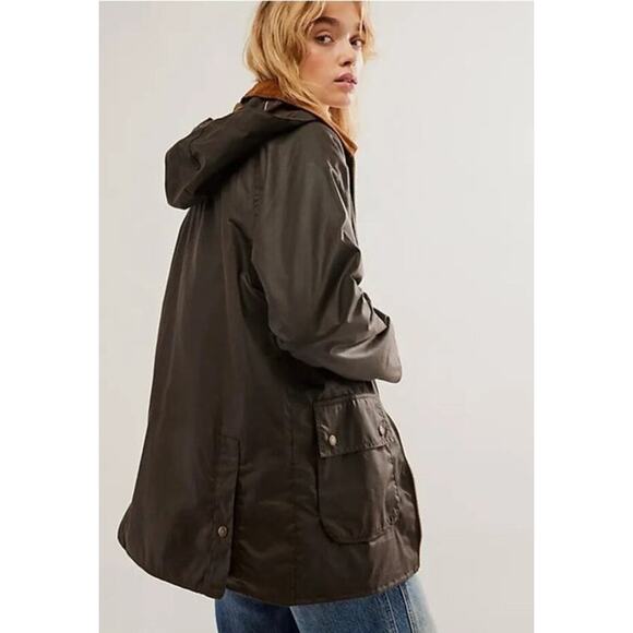 NWT Barbour® Gunnerside Highclere Wax Jacket Hooded Coat Olive 6 - Picture 2 of 11